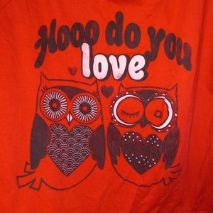 Red Funny Owl Sweatshirt